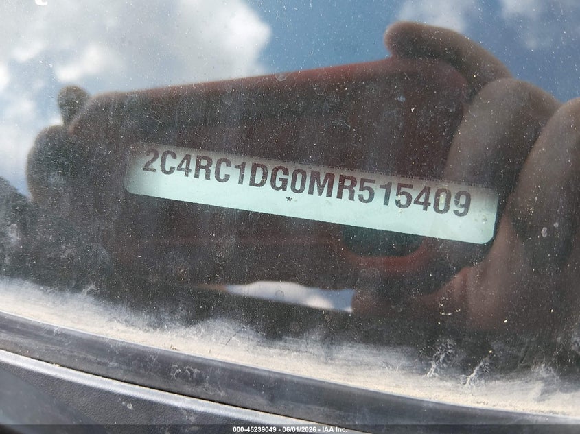 2021 Chrysler Voyager Lxi VIN: 2C4RC1DG0MR515409 Lot: 45239049