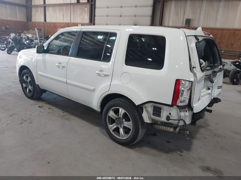 Vin: 5fnyf4h30fb069871, lot: 45736863, honda pilot se 20153