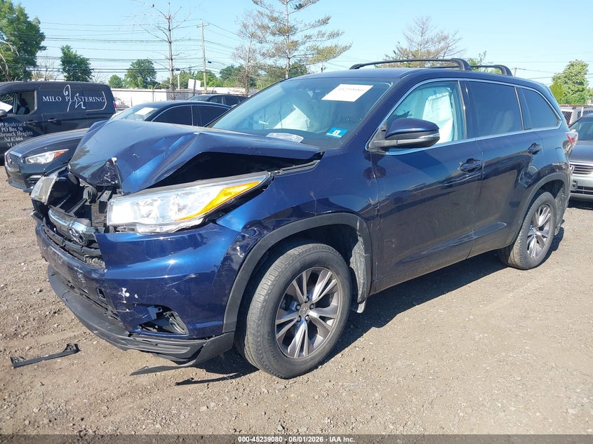Vin: 5tdbkrfh8es023194, lot: 45736871, toyota highlander le plus v6 20142