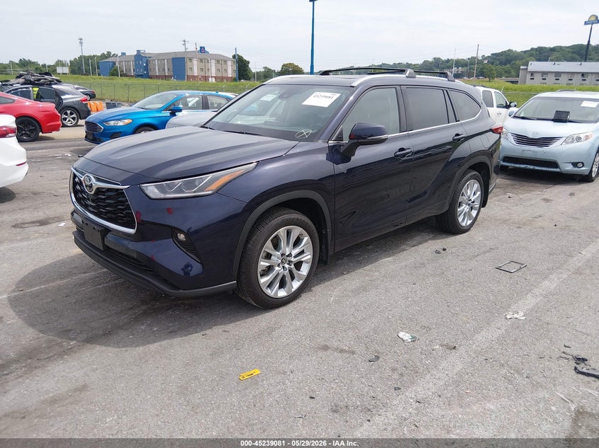 Vin: 5tddzrbh6ns182676, lot: 45736872, toyota highlander limited 20222
