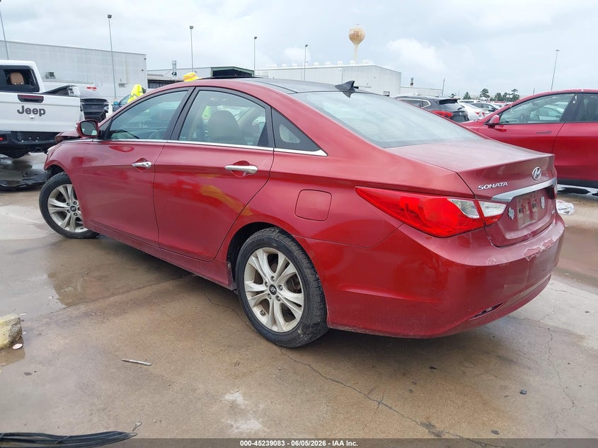 Vin: 5npec4ac2dh593902, lot: 45736874, hyundai sonata limited 20133