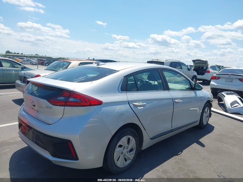 Vin: kmhc75lc3ju064213, lot: 45736927, hyundai ioniq hybrid sel 20184