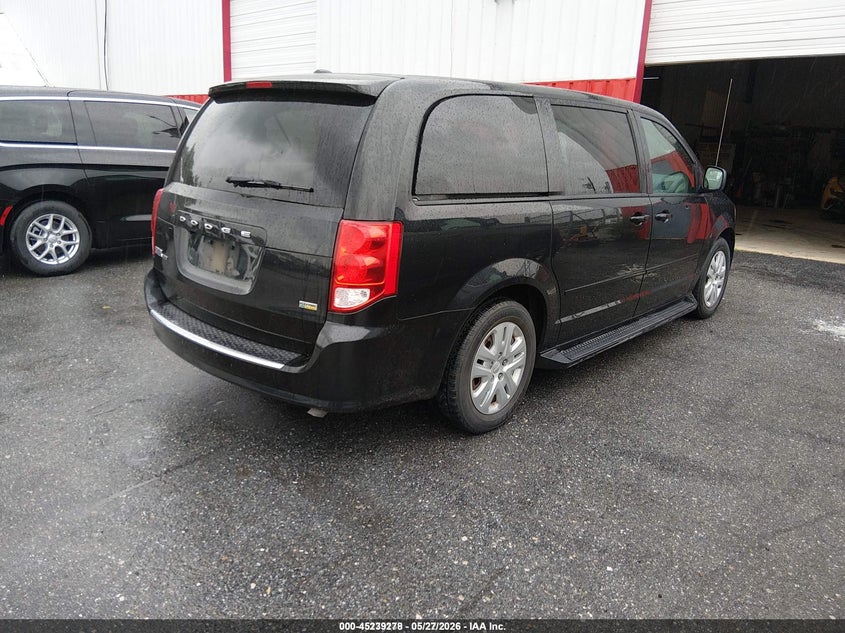 Vin: 2c4rdgbg8hr780541, lot: 45737069, dodge grand caravan se 20174
