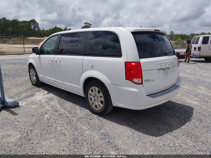Vin: 2c4rdgbg0jr273364, lot: 45737071, dodge grand caravan se 20183