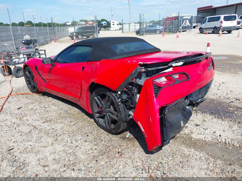 Vin: 1g1yk3d74g5114174, lot: 45737137, chevrolet corvette stingray z51 20163