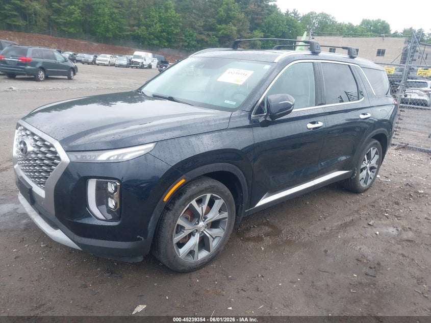 Vin: km8r4dhexmu232201, lot: 45737145, hyundai palisade sel 20212
