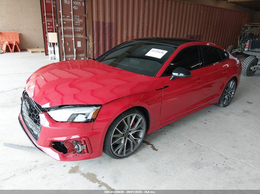 Vin: waufacf55sa013879, lot: 45737229, audi a5 sportback premium plus 45 tfsi s line quattro s tronic 20252