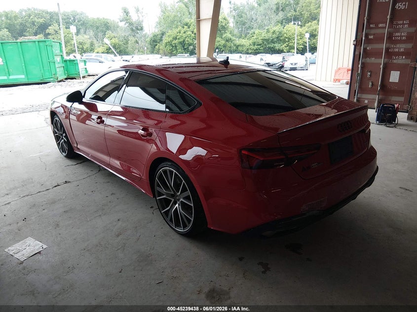 Vin: waufacf55sa013879, lot: 45737229, audi a5 sportback premium plus 45 tfsi s line quattro s tronic 20253