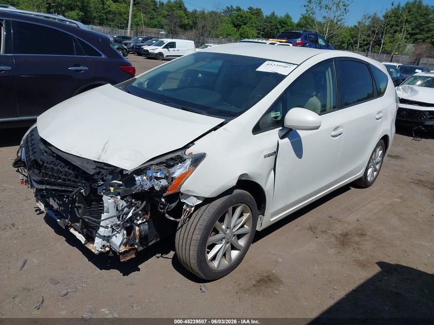 Vin: jtdzn3eu0c3026266, lot: 45737298, toyota prius v five 20122