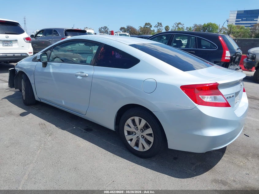 2012 Honda Civic 1.8 Lx blue Lot 111045239689 Vin 2HGFG3B55CH513410