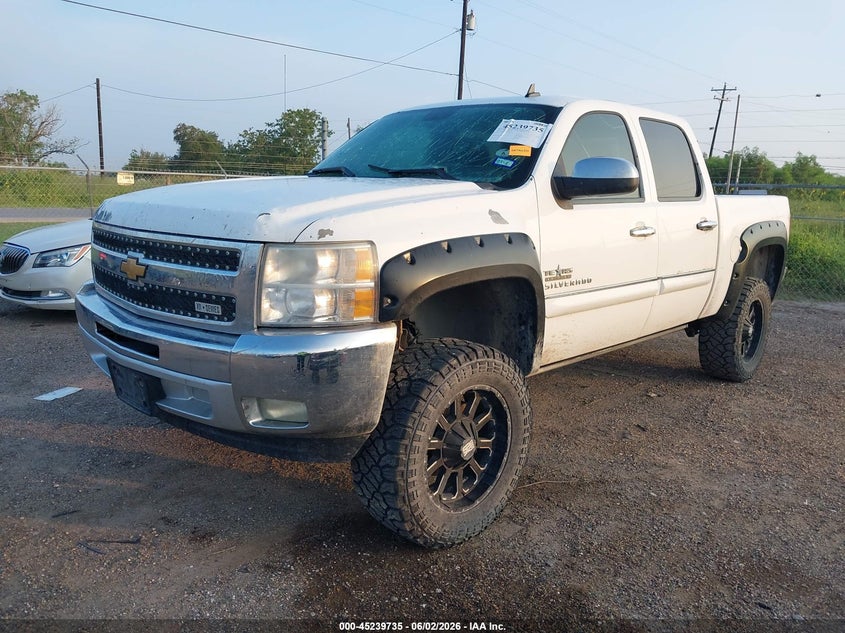 2012 Chevrolet Silverado 5.3 1500 Lt white Lot 111045239735 Vin 3GCPCSE06CG209351