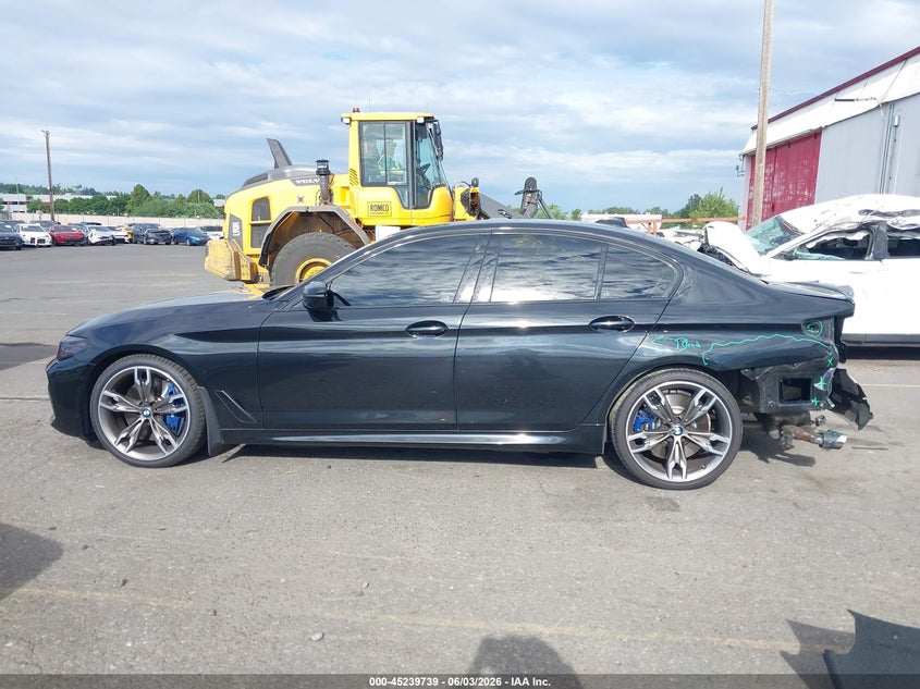 2021 BMW M550I xDrive VIN: WBA13BK01MCF15677 Lot: 45239739