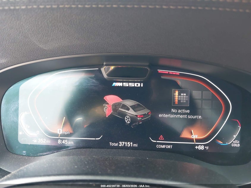 2021 BMW M550I xDrive VIN: WBA13BK01MCF15677 Lot: 45239739