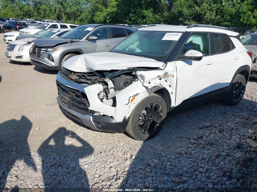Vin: kl79mpsl8mb068338, lot: 45737647, chevrolet trailblazer fwd lt 20212