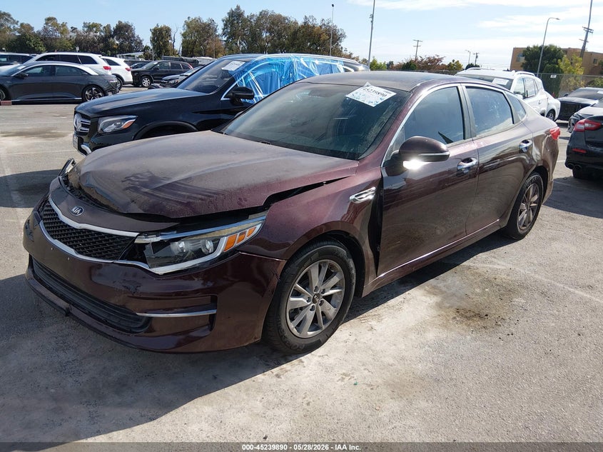 Vin: 5xxgt4l31gg089122, lot: 45737681, kia optima lx 20162