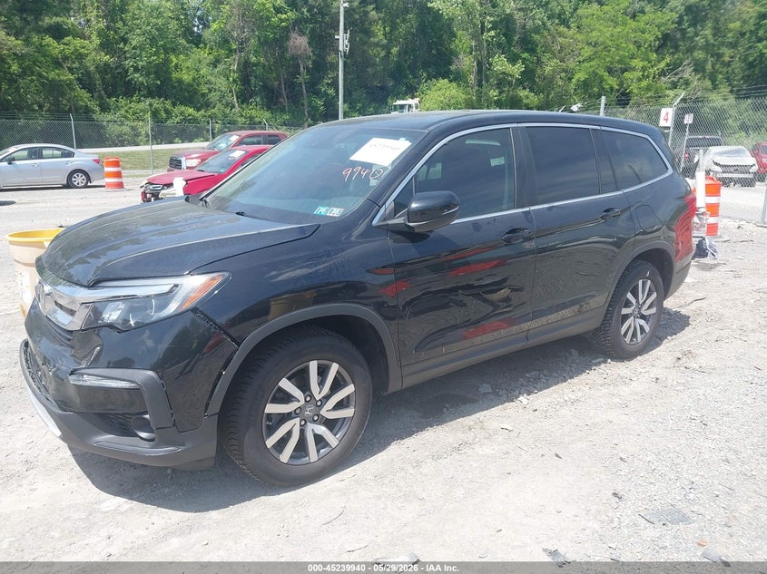 Vin: 5fnyf6h51kb059485, lot: 45737731, honda pilot ex-l 20192