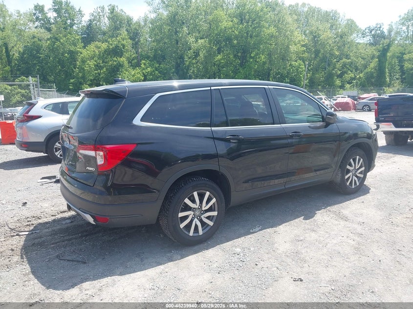 Vin: 5fnyf6h51kb059485, lot: 45737731, honda pilot ex-l 20194