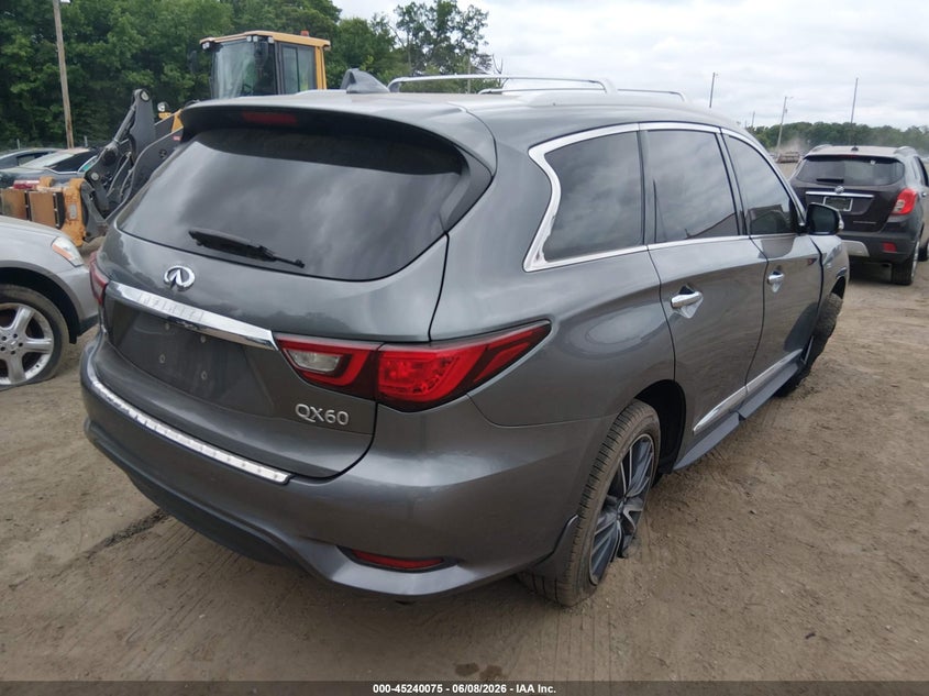 Vin: 5n1dl0mm8kc563171, lot: 45737866, infiniti qx60 luxe 20194