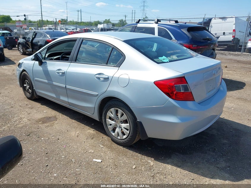 19XFB2F57CE017750 2012 Honda Civic 1.8 Lx blue