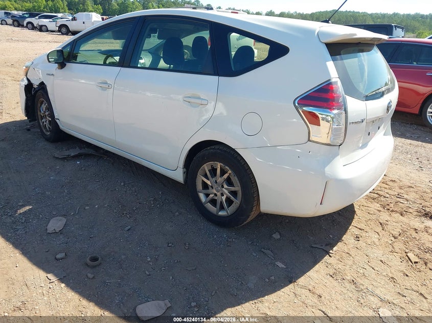 Vin: jtdzn3eu0hj071467, lot: 45737925, toyota prius v two 20173