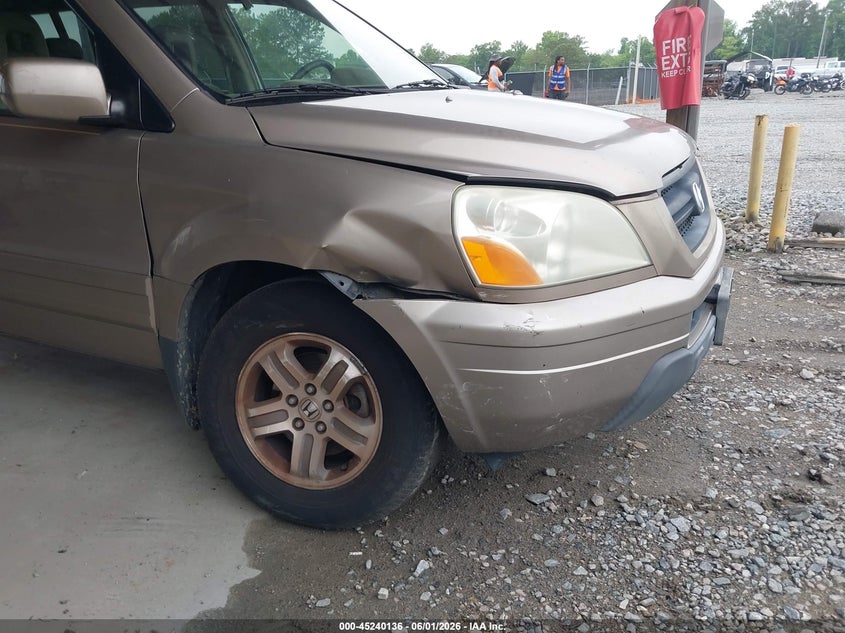 2003 Honda Pilot Ex-L VIN: 2HKYF18533H57143 Lot: 45240136