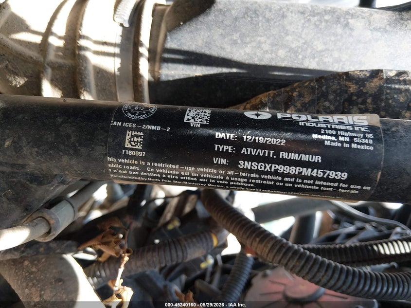 2023 Polaris General Xp 1000 Premium VIN: 3NSGXP998PM457939 Lot: 45240160