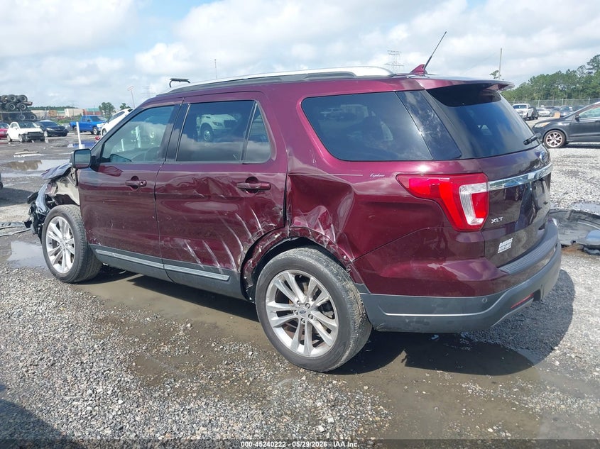 VIN 1FM5K7D8XKGA75805 2019 FORD EXPLORER XLT