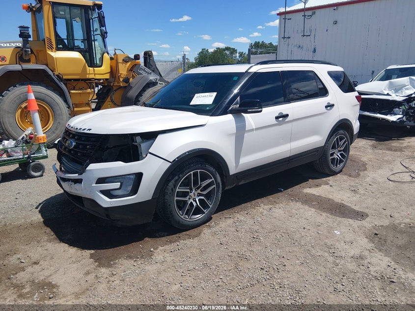 Vin: 1fm5k8gt2ggd13837, lot: 45738021, ford explorer sport 20162