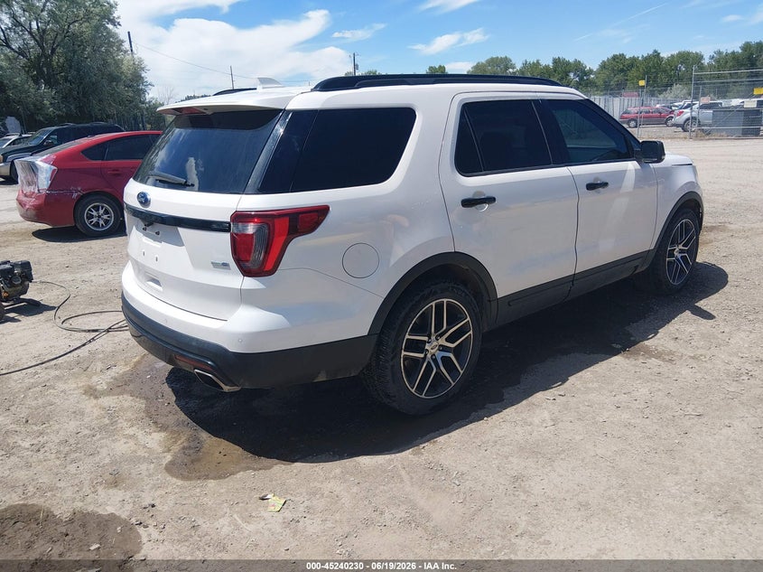 Vin: 1fm5k8gt2ggd13837, lot: 45738021, ford explorer sport 20164