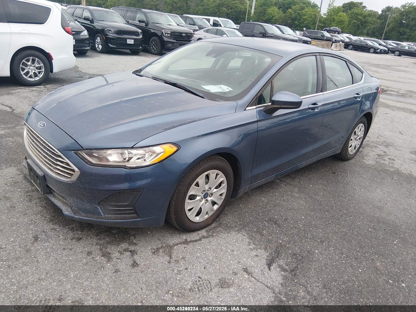 Vin: 3fa6p0g76kr274000, lot: 45738025, ford fusion s 20192
