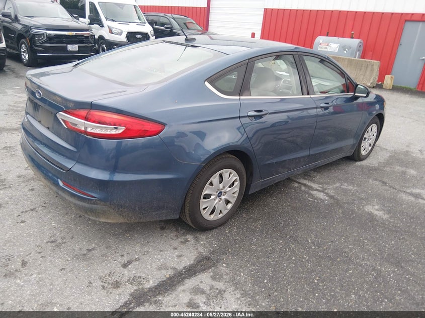 Vin: 3fa6p0g76kr274000, lot: 45738025, ford fusion s 20194