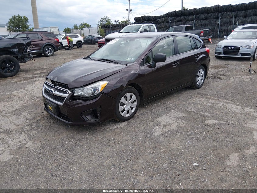 Vin: jf1gpaa64d2876153, lot: 45738068, subaru impreza 2.0i 20132