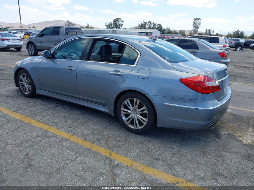 Vin: kmhgc4dd1eu263152, lot: 45738110, hyundai genesis 3.8 20143