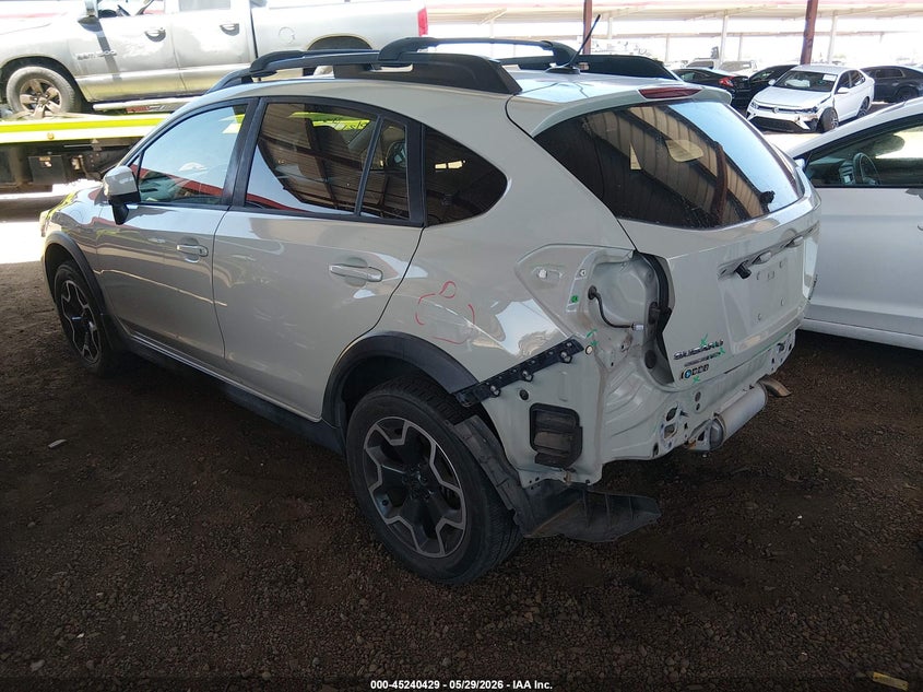 Vin: jf2gpakc2e8214635, lot: 45738220, subaru xv crosstrek 2.0i limited 20143