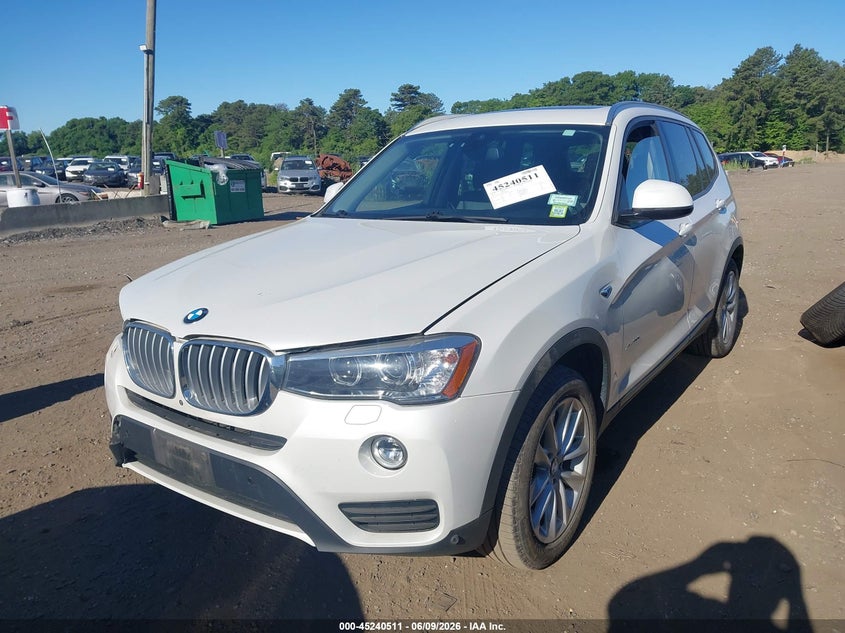 Vin: 5uxwx9c39h0w80099, lot: 45738302, bmw x3 xdrive28i 20172