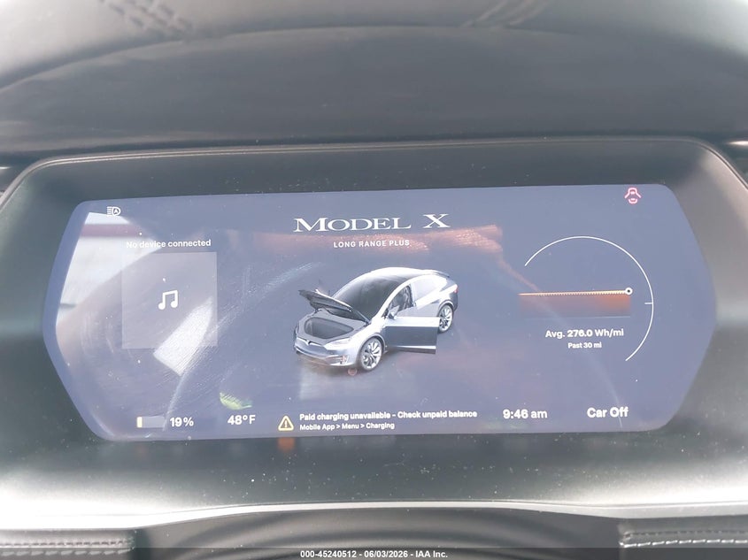 2020 Tesla Model X Long Range Dual Motor All-Wheel Drive/Long Range Plus Dual Motor All-Wheel Drive VIN: 5YJXCBE24LF272844 Lot: 45240512
