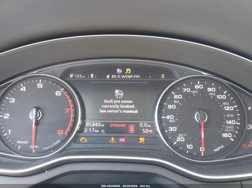 2018 Audi A4 2.0T Premium/2.0T Tech Premium VIN: WAUNNAF46JA077763 Lot: 45240566