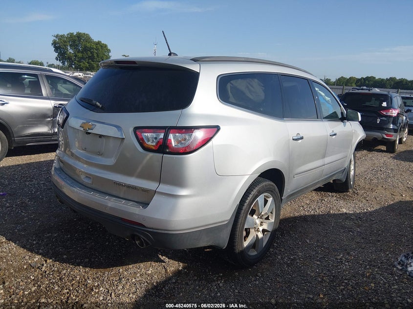 Vin: 1gnkrjkd3fj320282, lot: 45738366, chevrolet traverse ltz 20154