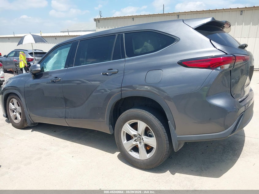 Vin: 5tdbzrbh4ms543845, lot: 45738455, toyota highlander le 20213