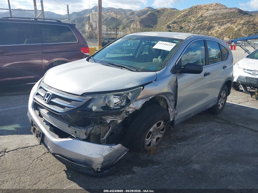 2012 Honda Cr-v 2.4 Cr-V Lx silver Lot 111045240669 Vin 2HKRM3H36CH504667