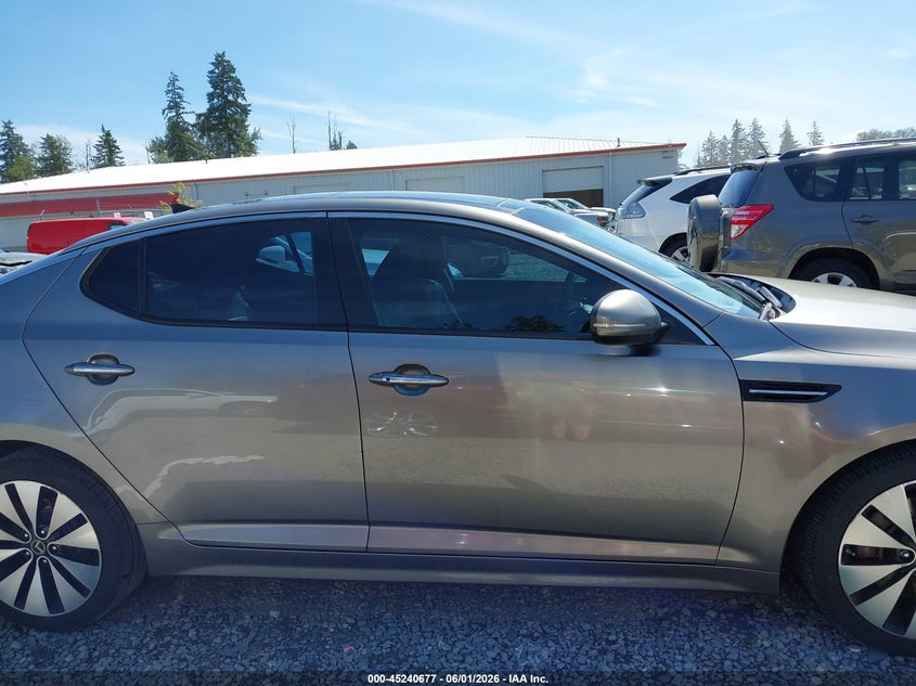 2012 Kia Optima 2.0 Sx grey Lot 111045240677 Vin 5XXGR4A67CG001664
