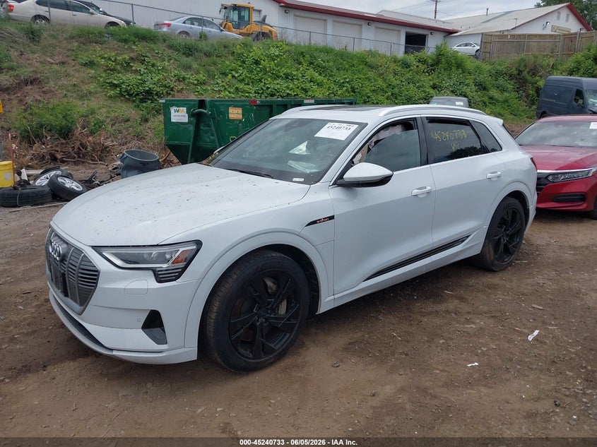 Vin: wa1aaage1mb003034, lot: 45738524, audi e-tron premium quattro 20212