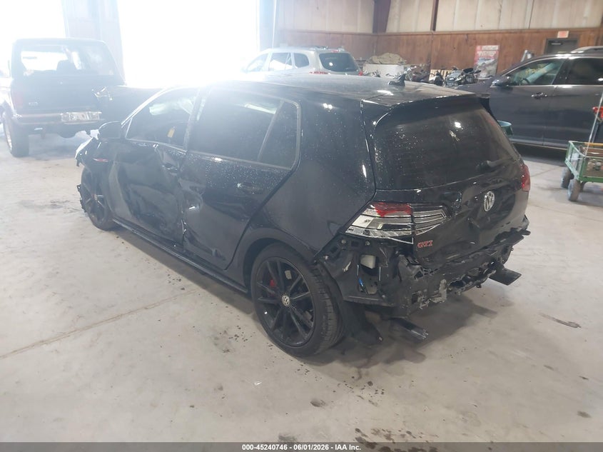 Vin: 3vw6t7au7mm003831, lot: 45738537, volkswagen golf gti 2.0t autobahn/2.0t s/2.0t se 20213