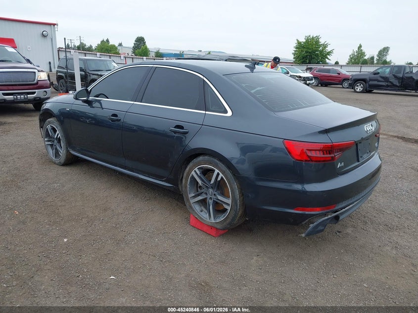 Vin: wauenaf44hn014910, lot: 45738637, audi a4 2.0t premium 20173