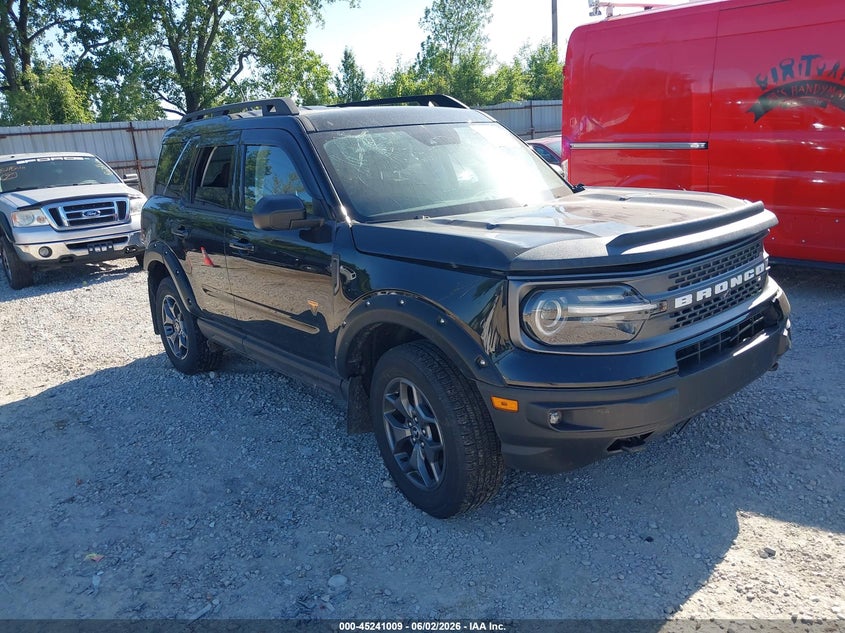 Vin: 3fmcr9d90prd05357, lot: 45738800, ford bronco sport badlands 20231
