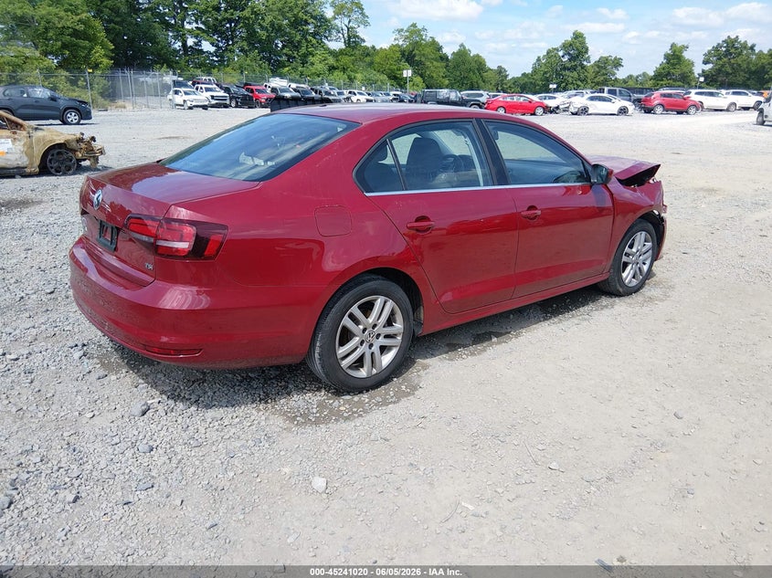 Vin: 3vw2b7aj5hm275775, lot: 45738811, volkswagen jetta 1.4t s 20174