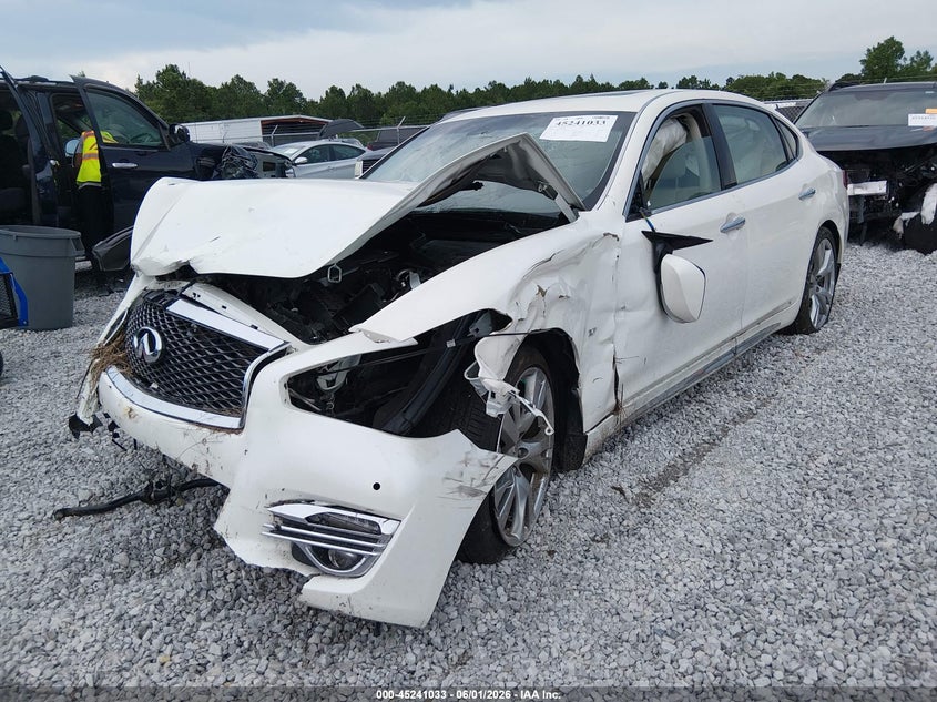 Vin: jn1by1pp3km685605, lot: 45738824, infiniti q70l 3.7 luxe 20192
