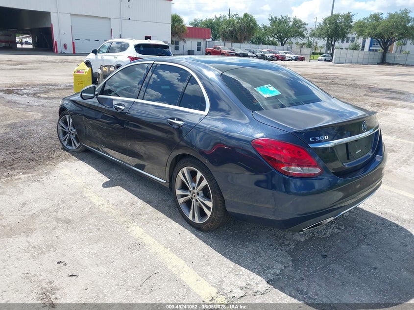 Vin: wddwf4jb4jr326628, lot: 45738843, mercedes-benz c 300 20183
