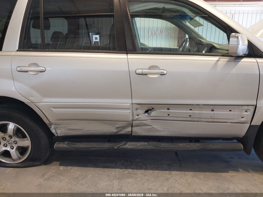 2006 Honda Pilot Ex-L VIN: 5FNYF28746B022527 Lot: 45241060