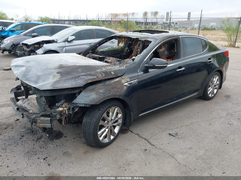 Vin: 5xxgr4a61fg427547, lot: 45738854, kia optima sxl turbo 20152